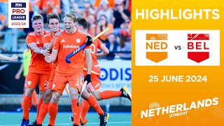 FIH Hockey Pro League 202324 Highlights  Netherlands vs Belgium M  Match 1 [upl. by Dot]