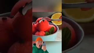 Making watermelon sorbet [upl. by Emiatej]