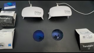 Compare Zeiss PhotoFusion X Blue And Essilor Transitions S Sapphire Blue [upl. by Nnewg279]