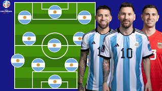 Argentina Potential Lineup For Copa America 2024  Argentina Lineup  Copa America 2024 [upl. by Korenblat637]