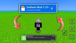 Sodium Mod For MCPE 121 FPS BOOST  Best Client For Minecraft Pe 🥰 [upl. by Edik]