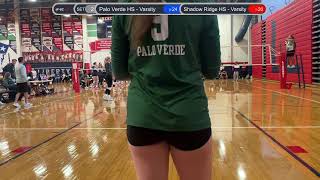 Palo Verde HS  Varsity vs Shadow Ridge HS  Varsity 20240831 Day 1 Match 1 1st Set Match 1 [upl. by Carolee]