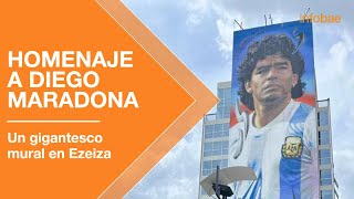 EL GIGANTESCO MURAL DE MARADONA EN EZEIZA [upl. by Nnaeel]