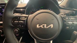 Kia Stonic  How to use the steering wheel buttons and Cruise Control [upl. by Cohbath]