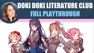 Lets Play Doki Doki Literature Club  Blind Full Playthrough [upl. by Entroc]