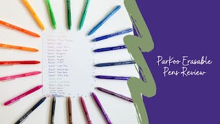 My new favorite erasable pens  Parkoo Erasable Pens Review  Alternative to Frixion Pens [upl. by Mouldon]