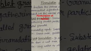 formulations tablets granulation [upl. by Anaerdna]