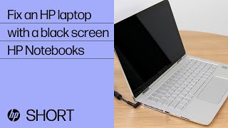 How to fix an HP laptop with a black screen  HP Support [upl. by Swerdna]