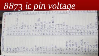 🔷8873 ic pin voltage ditails 8873 ic pinout✅ [upl. by Scotti]