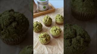 matcha muffin with matcha streusel [upl. by Kosiur]