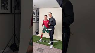 Ronaldo Meets iShowSpeed at His Statue You Won’t Believe What Happened shorts ronaldo [upl. by Shute]