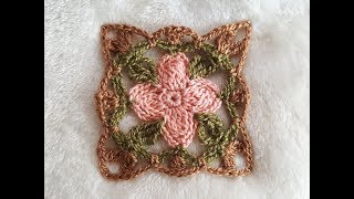 Como Hacer Granny Square tejido a crochet  cuadros a crochet ideal para blusas mantas manteles [upl. by Tedman]