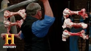 Forged in Fire Chopping Through Bones S1 E5  History [upl. by Dareen]