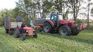 Grass silage with MF amp Landini [upl. by Rocca]