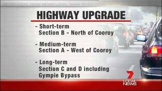 Bruce Highway Cooroy to Curra Discrace Seven Local News [upl. by Eceinhoj]