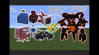 Elite Nethengeic Wither vs Terraria Calamity Mod Bosses  Minecraft mob batlle [upl. by Niatsirk]