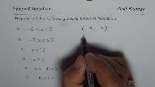 Practice to Write Inequality with Interval Notation [upl. by Haland]