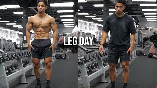 INTENSE LEG WORKOUT Training to Grow the Right Areas [upl. by Anaihr]