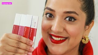 Maybelline Superstay Matte Ink Lipstick Crash Test  6 Lip Swatches  Review  Perkymegs Hindi [upl. by Leaper]