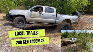 TRAIL DAY  2ND GEN TACOMAS OFFROAD tacoma offroad 4x4 [upl. by Asselem]