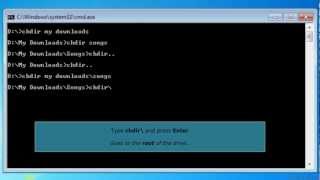 CD  CHDIR Command in MSDOS [upl. by Nudnarb]