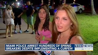 Miami PD Arrest Hundreds for Violating Spring Break Curfew [upl. by Eddra]