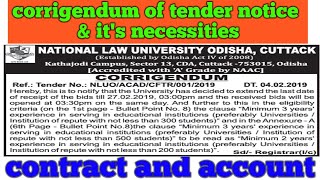 Corrigendum of tender notice in hindinecessities of corrigendum tender noticecontract and account [upl. by Immanuel488]