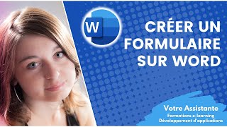 Créer un formulaire sur Word [upl. by Neret]