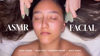 ROYAL ASMR FACIAL  Gold Mask amp Hydrafacial [upl. by Maggie422]