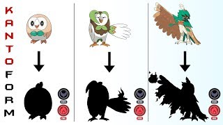 ALOLA Starters KANTO FORM  Rowlet Dartrix Decidueye in KANTO [upl. by Caterina]