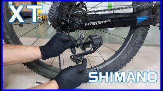 Schaltrollen wechseln Shimano XT Schaltwerk Fahrradwerkstatt [upl. by Eitsirhc184]