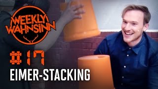 17 Eimer Stacking  Das Duell der Baumeister  Weekly Wahnsinn  01062016 [upl. by Yraeht]