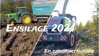 Ensilage 2024 en condition humide ETA Jestin [upl. by Adlih418]