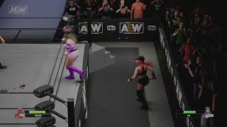 AEW Fight Forever Ivelisse vs Emi Sakura Falls Count Anywhere Match aew aewfightforever [upl. by Noirrad931]