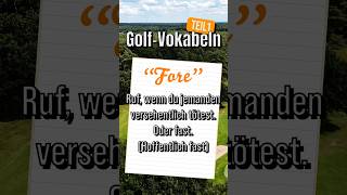 Golf Vokabeln golf golfclub golfswing golflife golftips golfing golfcourse [upl. by Eiralam]