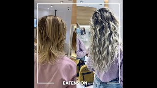 Melena más larga con extensiones adhesivas en EXTENSIONmania [upl. by Fortune]