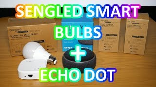 Sengled Smart RGB LED bulbs  Hub with Echo dot [upl. by Rusel374]