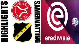 NAC Breda vs Almere City 10 Samenvatting  Eredivisie 20242025 [upl. by Gibbon]