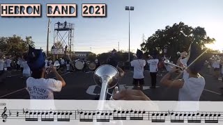 Hebron HS Band 2021  Screamer Trumpet Transcription [upl. by Ilrak]