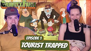 Mystery Begins  Gravity Falls Season 1 Newlyweds Reaction  Ep 1 quotTourist Trappedquot [upl. by Sherourd]