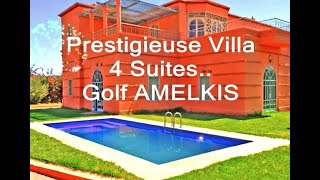 villa de 4 suites Golf Amelkis Marrakech [upl. by De]