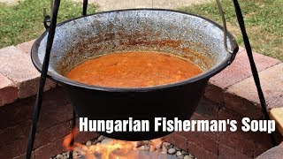 Hungarian Fishermans Soup Halászlé [upl. by Deys]