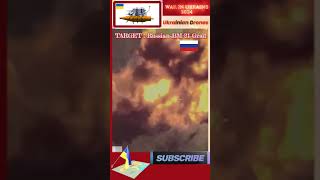 Ukrainian Troops wipe out Russian BM 21 Grad shorts [upl. by Kornher]