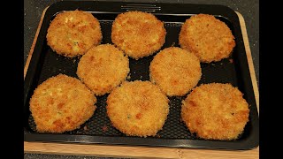 SMOKED HADDOCK FISH CAKES oven baked recipe [upl. by Hacker552]