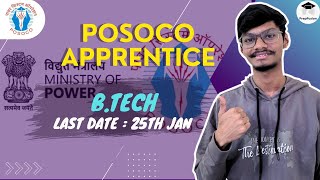 POSOCO Apprentice 2024  Detailed Notification Out [upl. by Cortie]