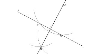 How to draw a perpendicular line through a point using a compass [upl. by Learrsi]