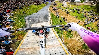 POV  Amaury Pierrons Insane WINNING Run in Lourdes [upl. by Onimixam452]