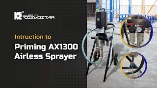 Introduction amp Step by Step Guide to Cosmostar Priming AX1300 Airless Sprayer [upl. by Fernandina]