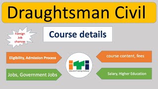 Draughtsman Civil ITI course details  draftsman civil  Draughtsman civil jobs career connections [upl. by Ingeberg]