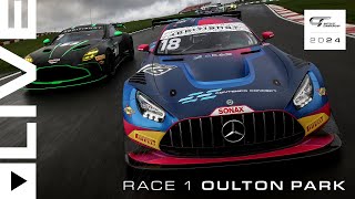 FULL RACE  Race 1  Oulton Park  2024 British GT Championship [upl. by Enileve134]